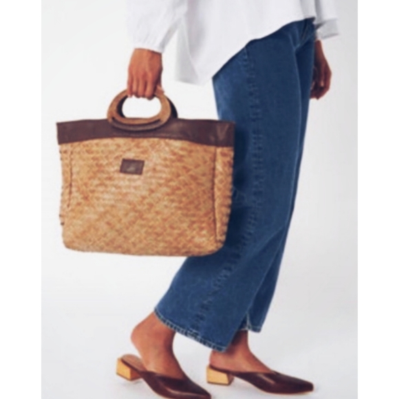 Free People Brixton Modesto Straw Bag - Picture 2 of 7